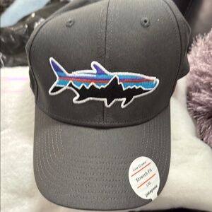 Patagonia Gray Hat with Multicolor Logo